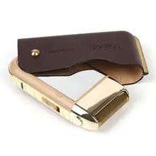 Kemei мини удобная электрическая бритва триммер для бороды из титанового сплава поршневая бритва с одним лезвием уход за лицом