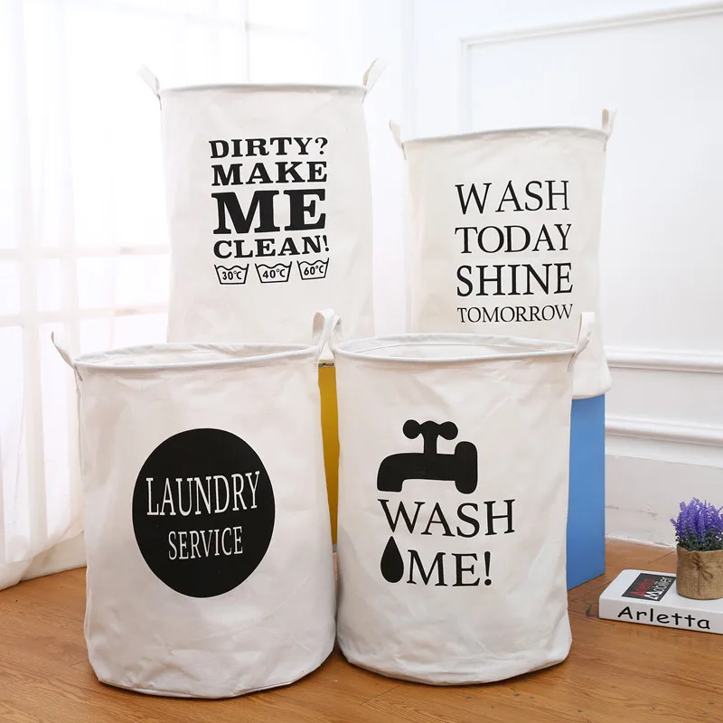 

New Large Laundry Hamper Fold Waterproof of Clothes Storage Baskets Home Clothes Barrel Bags Kids Toy Laundry Storage Barrels