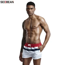 SEOBEAN летние мужские пляжные праздничные модные Лоскутные Повседневные Шорты в европейском и американском стиле для серфинга и пляжные шорты