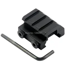 Охотничье ружье Тактический 1/" 3-слотовый низкая Riser 20 мм Picatinny кронштейн для прицела рейку База высокое качество