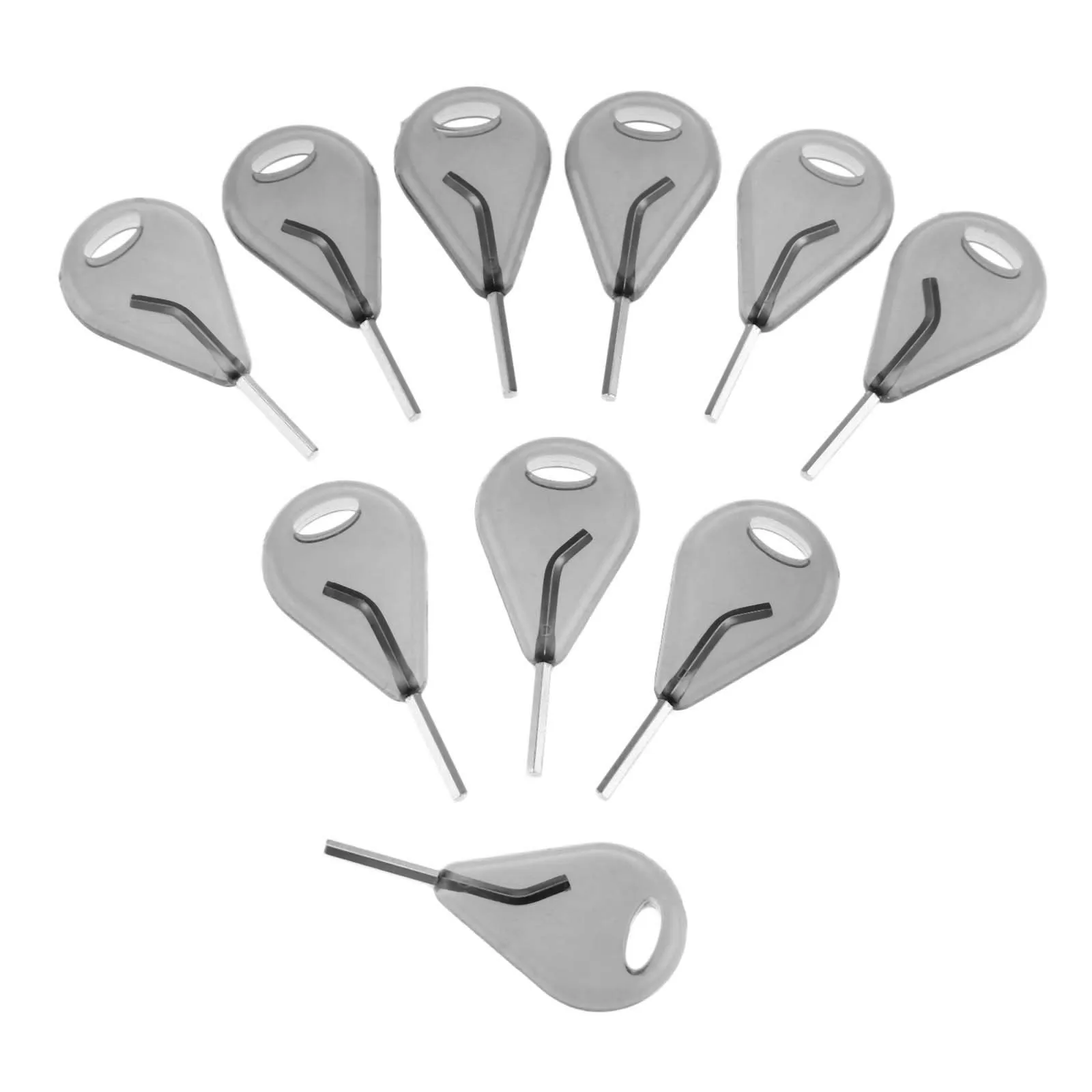 10 Pcs Surfboard Fin Key Surfing Tool Accessories Steel Hex Key And Plastic Molded Handle For Bodyboard Surfboard Longboard 52mm