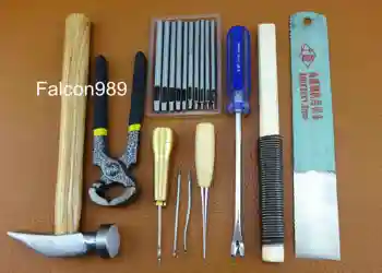 

8pcs Professional Cobbler's Shoe Repair Tool Kit Set Punch Awl Cutter Hammer Rasp Professional Cobbler's Shoe Repair Tool