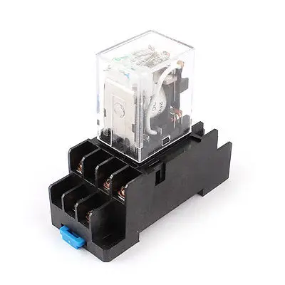 DC24V/DC12V/AC110V Coil 3PDT 11 Pin Green LED General Purpose Power Relay w Socket Base HH53PL DC24V/DC12V/AC110V Coil 3PDT 11 Pin Green LED General Purpose Power Relay w Socket Base HH53PL
