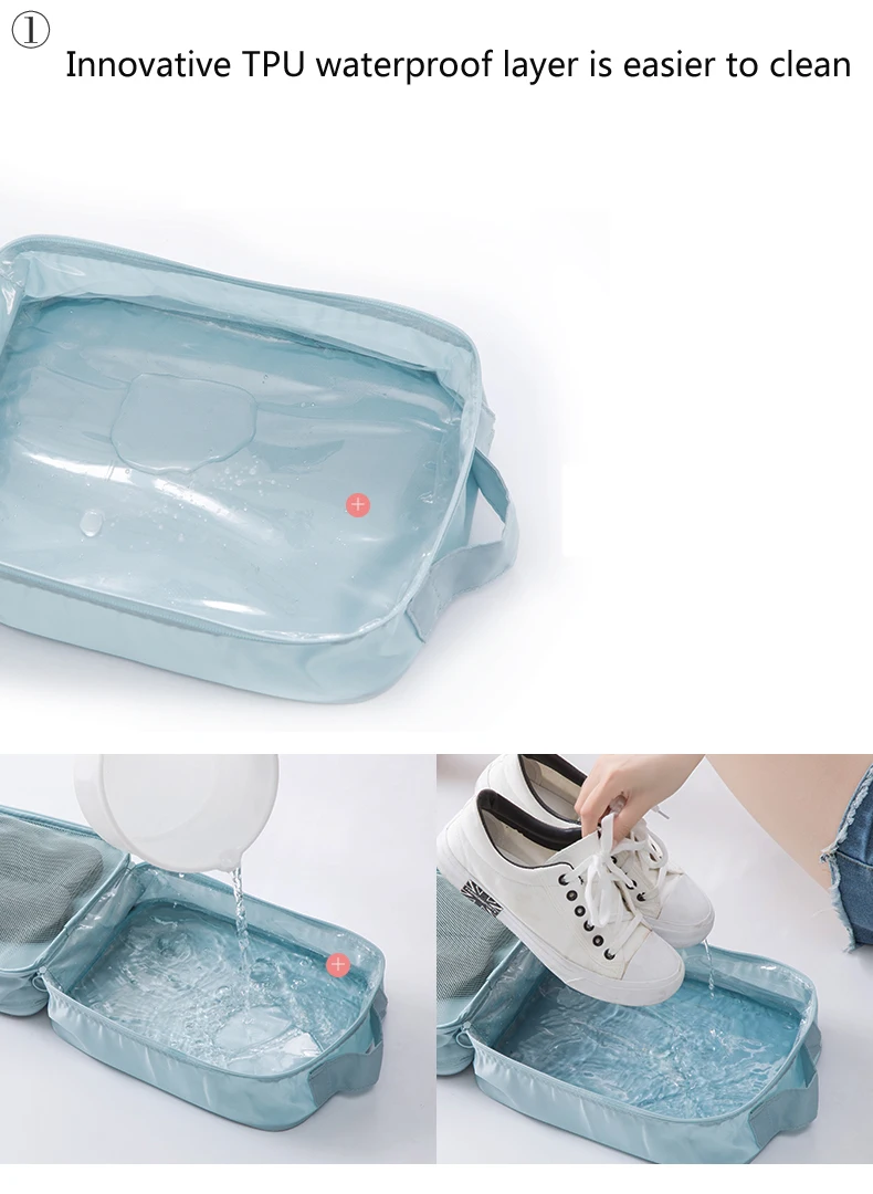 ZhanBag Высокое качество портативная дорожная сумка для обуви, нижнее белье сумки для одежды сумка-органайзер для обуви, универсальные