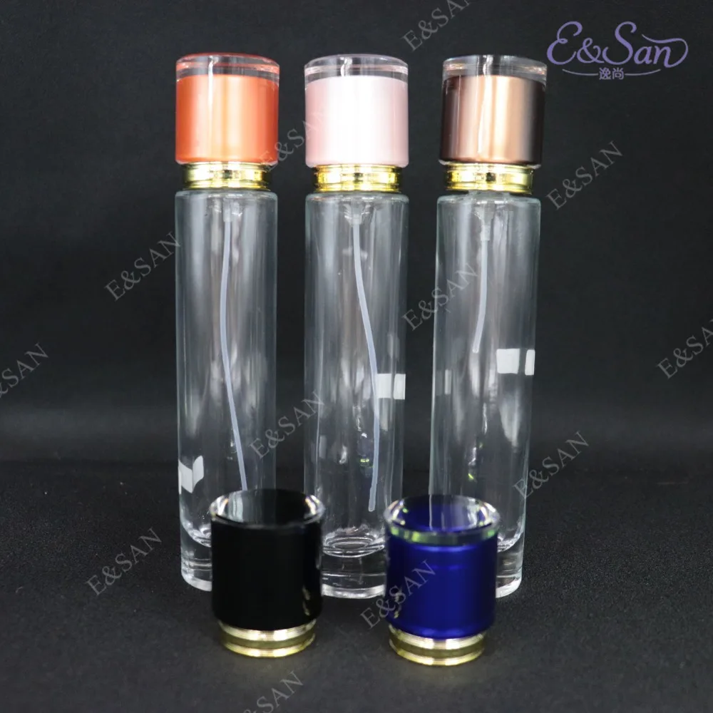 

PT022E-50ML Transparent Straight Round Perfume Bottle Glass Spray Ordinary Empty Bottle 50pcs/lot