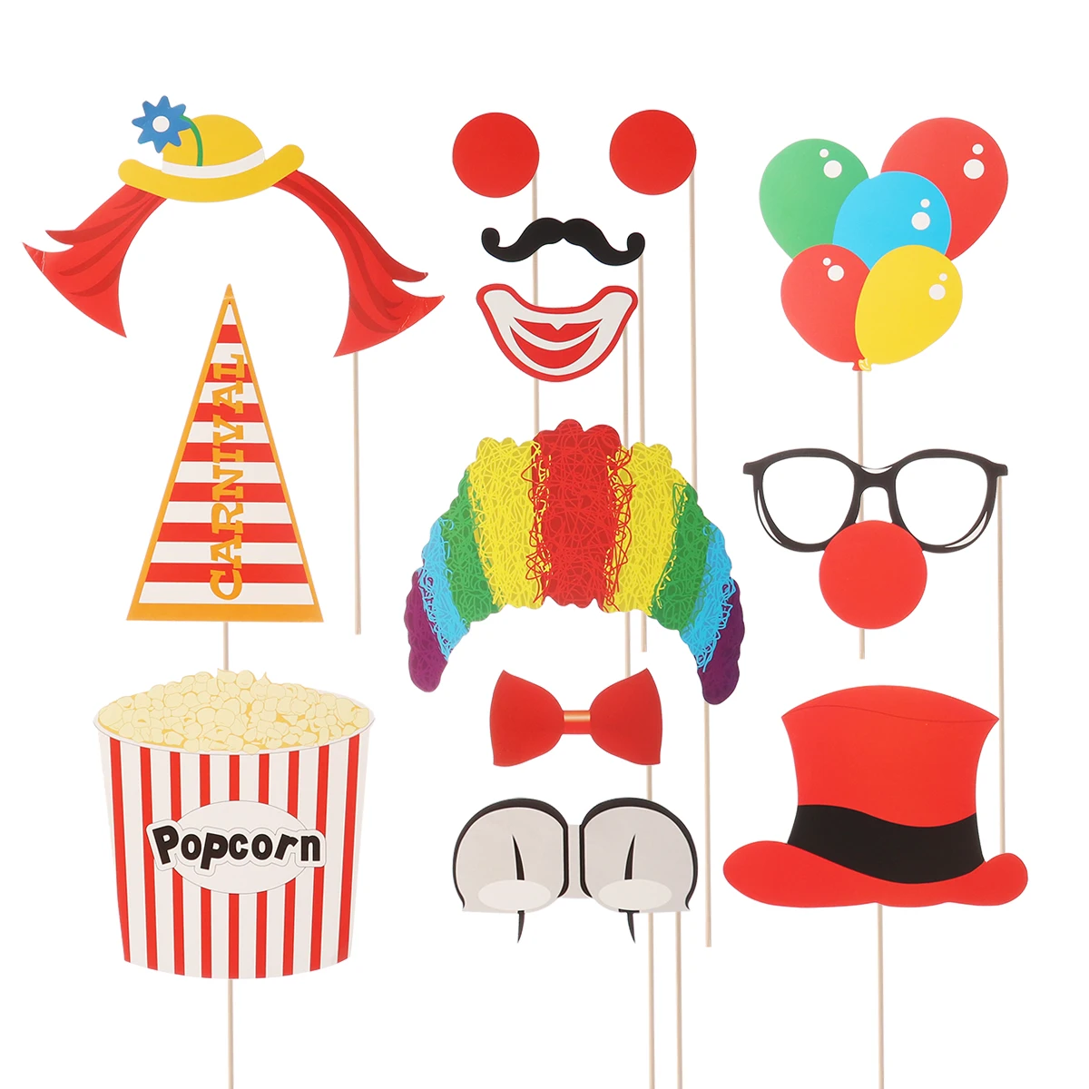 Props13pcs фотореквизит на день рождения забавные креативные милые Мультяшные усы воздушные шары очки галстук-бабочка шляпа вечерние принадлежности