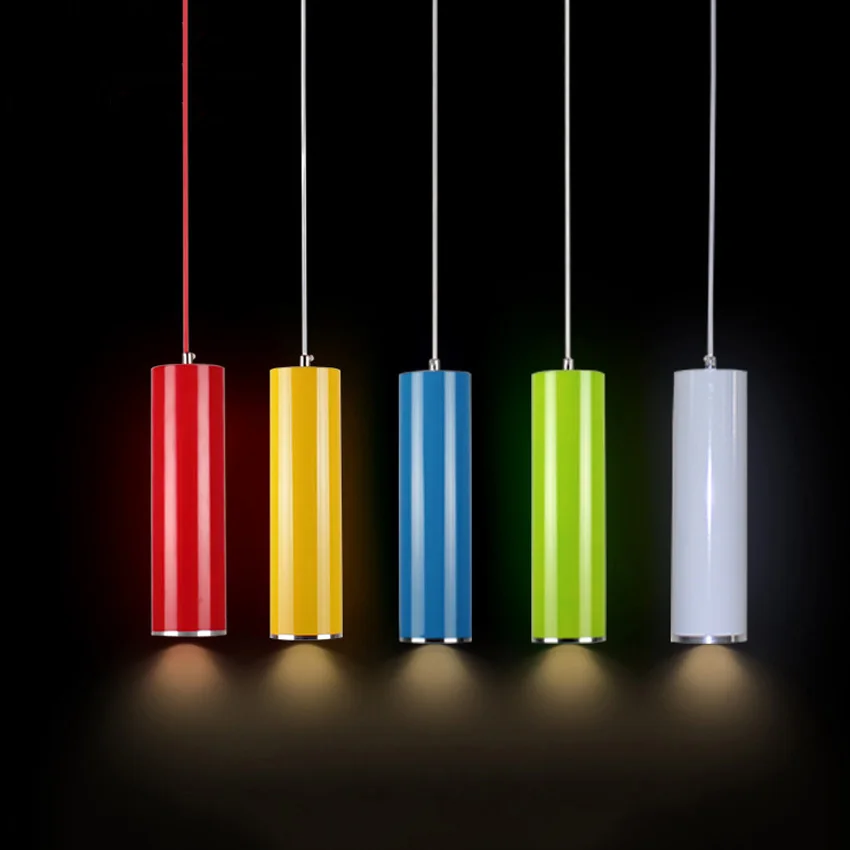 

LFH Modern Pipe Pendant Lights Aluminum Cylindrical Pendant Lamp for Living Room Dining Room Bar Shop Kitchen Lighting Fixtures