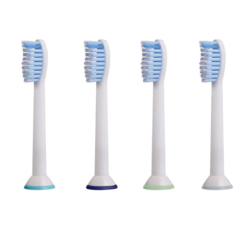 4 шт./упак. головки для замены зубной щетки для Philips Sonicare Чувствительная чистота HX6052 электрическая зубная щетка головка мягкая щетина