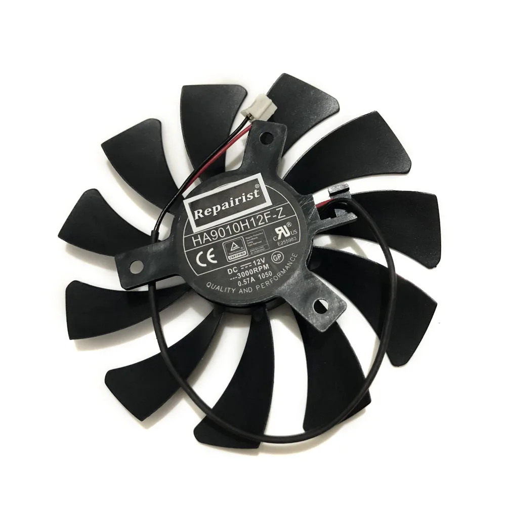 HA9010H12F Z 85 мм 0.57A 2Pin GTX1050 охлаждающий вентилятор GPU для MSI Geforce GTX 1050 2G 1050Ti 4G OC