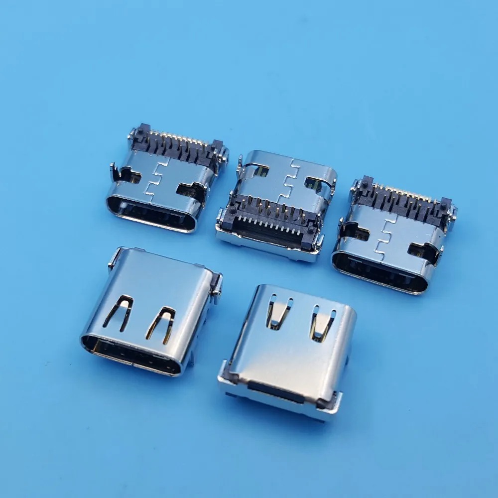 10 шт. высокоскоростные Разъемы USB 3 1 типа C 24 контакта 4 ножки|connector socket|connector pcbconnector
