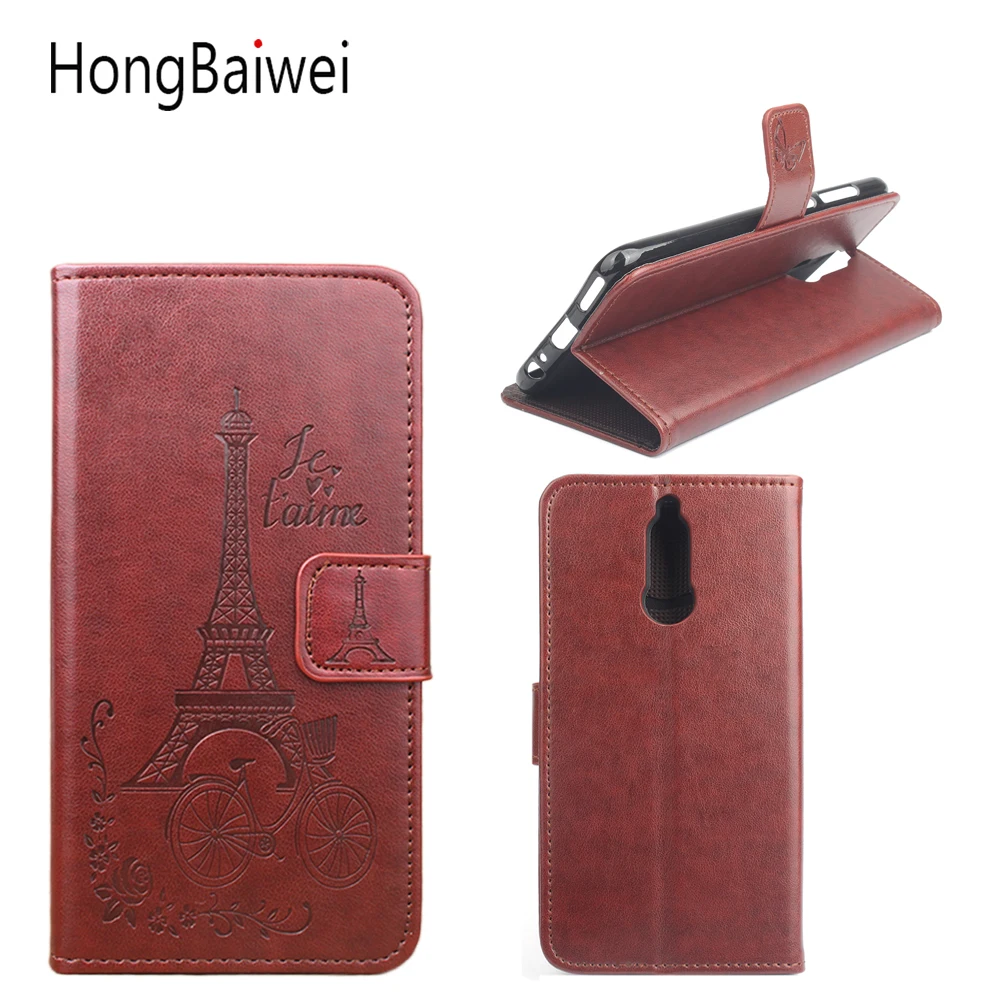 

HongBaiwei for 5.9 inch Huawei Mate 10 Lite Cover Wallet Style Fashion Embossed Flip Leather Cover Case for Huawei Mate 10 Lite