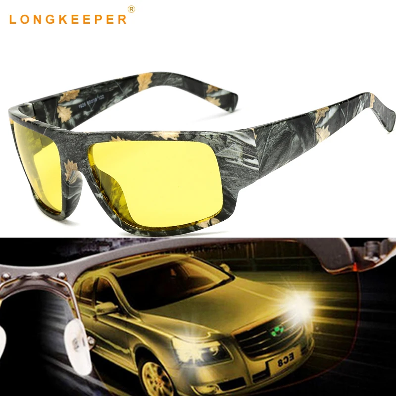 Солнцезащитные очки longkeader с желтыми линзами для женщин и мужчин с антибликовым покрытием для вождения автомобиля, поляризованные солнцезащитные очки Gafas de sol feminino