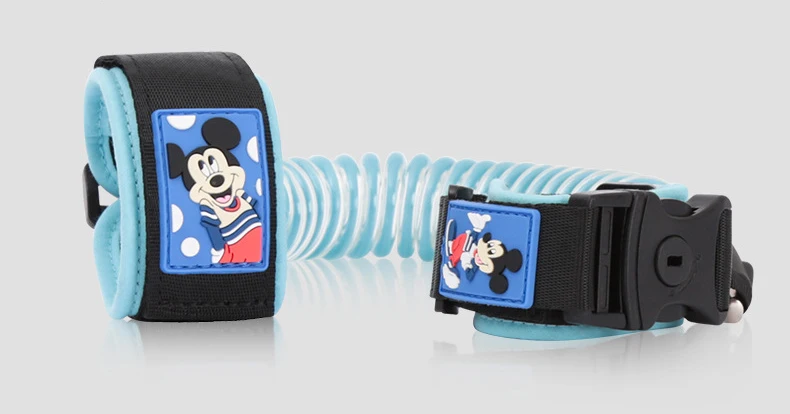 Disney оригинальный бренд младенцев тягового каната anti-потерял браслет детей Защита безопасности веревки для младенцев замок-доказательство