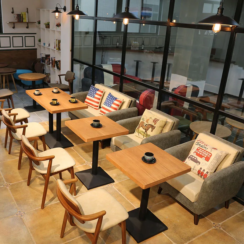 Customzied современный дизайн диван обеденный стол и стул для ресторана бар проект