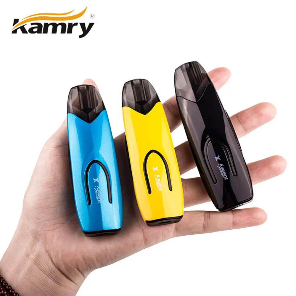 

Original Kamry X Pod Starter Kit 650mAh with 2ml Cartridge Car Shape Apperance No Button Design MTL/ DTL Vaping Ecig Vape Kit