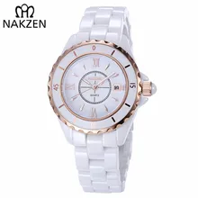 NAKZEN Brand Fashion Casual Women Quartz Watches Waterproof Ceramic Watch Female Clock Girl Gift relogio feminino Wristwatch