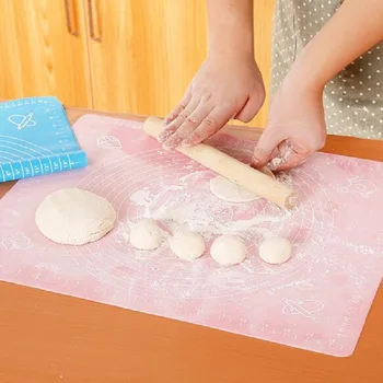 

50*40cm Silicone Baking Mat Cooking Plate Pastry Boards Pastry Rolling Kneading Mat Baking With Scale Cake Mold Kitchen Tools