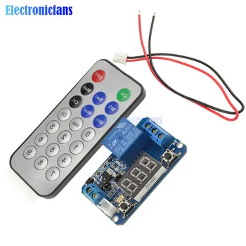 

12V Infrared Remote Control Timer Delay Relay LED Tube Display Module for Arduino Timer Relay Module