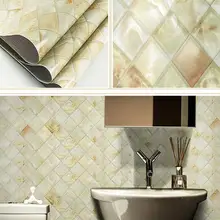 Мраморные наклейки на стену для ванной комнаты, самоклеющиеся водонепроницаемые наклейки для кухни, антимасляные наклейки-162