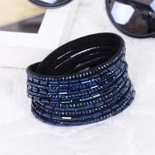 2016New Selling Fashion 12 Layer Leather font b Bracelet b font multicolor Charm font b Bracelets