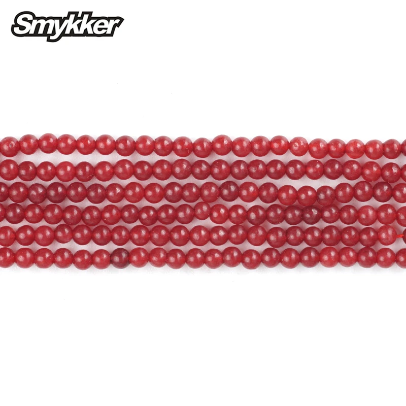 

Natural Jasper Stone Quartz Beads Light Red Round Jade Gem Loose Bead 2mm Muslim Prayer Rosary Jewelry Making Craft Accessories
