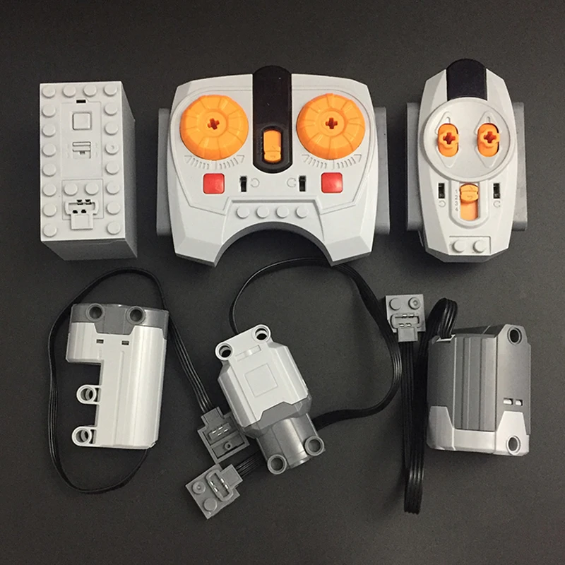 

Technic Building Block Bricks Power Functions M L XL Servo Train Motor RF Receiver Remote Control Battery Box LED Extension Wire
