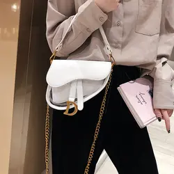 Известные бренды прозрачный пакет для женщин 2019 роскошные сумки дизайнер D письмо прозрачный седельный наплечный мешок белый черный