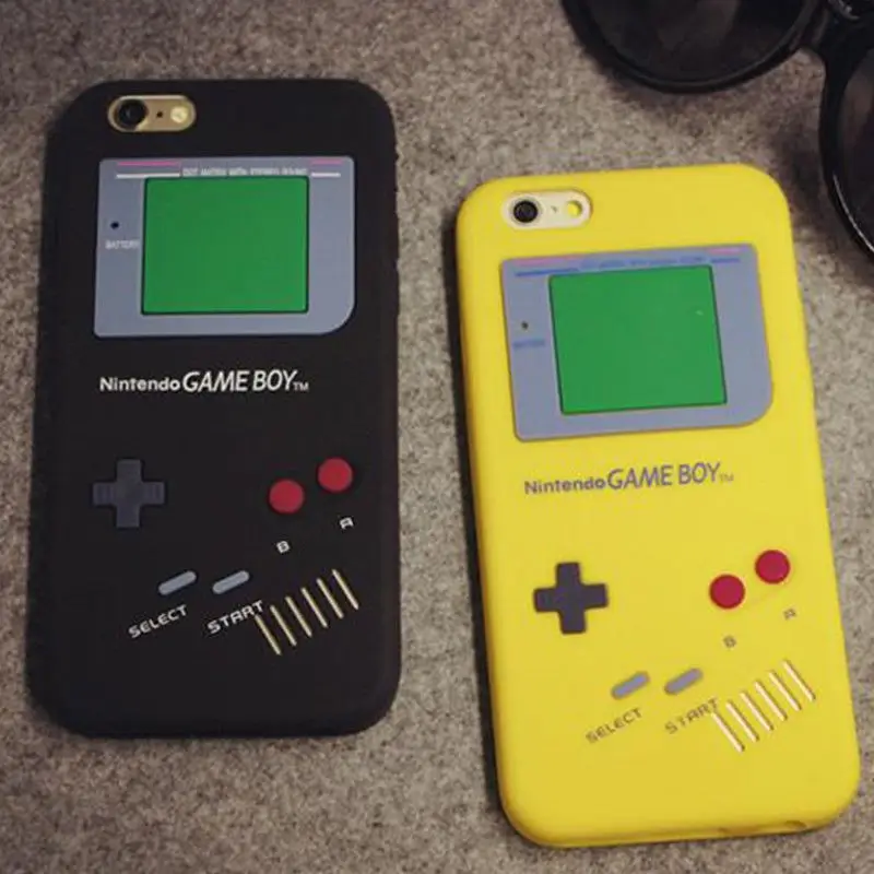 Ударопрочный Ретро Gameboy 3D Мягкий силиконовый чехол для Apple iPhone 5 6 S плюс 7 8 X |