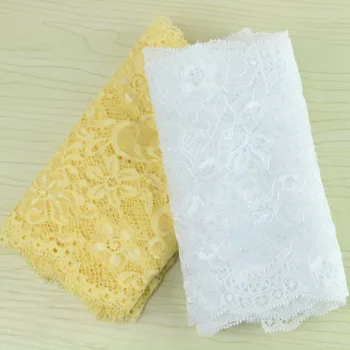 

Free shipping Hot selling Width Super Elastic Lace Fabric diy clothes fabric accessories