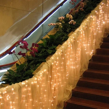 

6M x 1M 256 LED Outdoor Party christmas xmas String Fairy Wedding Curtain Light 8 Modes LED Indoor & Outdoor Lights P