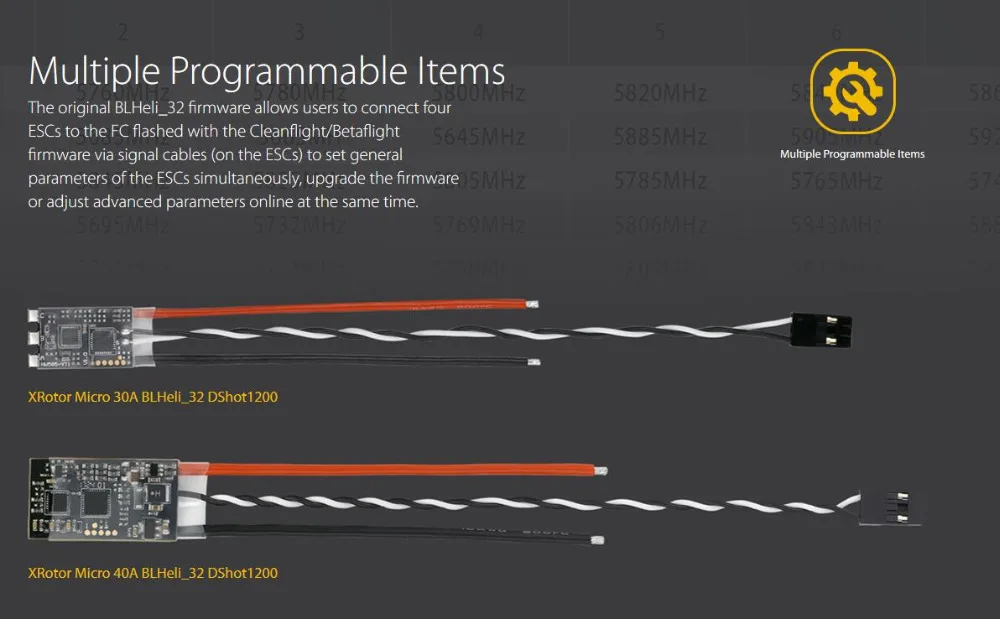 4 шт./лот Hobbywing XRotor Micro DShot1200 30A/40A BLHeli_32 для FPV бесщеточный ESC Квадрокоптер гоночный Дрон