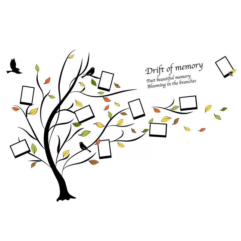 

Album Tree Wall Sticker Wall Decals Peel and Stick Removable for Bedroom Living Room