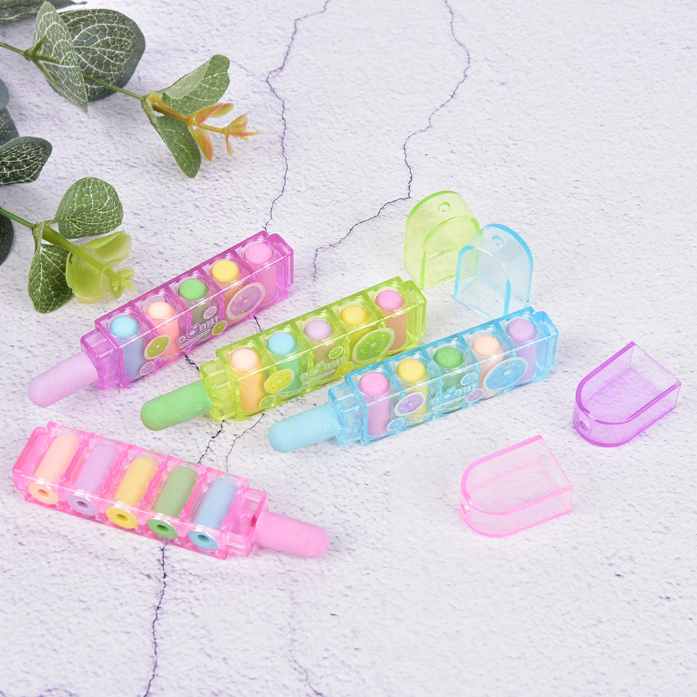 

Creative Lovely Bullet Rubber Eraser Can Replace Type Children Art Drawing School Stationery