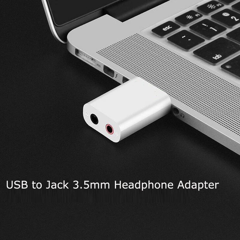 Внешний USB звуковая карта к разъему 3 5 мм адаптер для наушников аудио звук