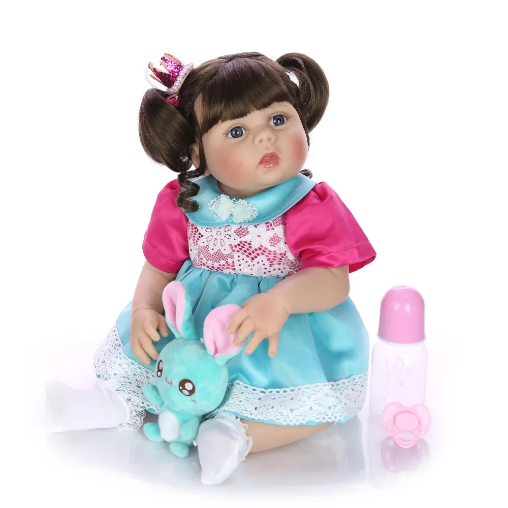 Bebes reborn corpo de silicone reborn кукла для маленьких девочек 23 "57 см Танк кожи настоящий Новорожденный ребенок Живой куклы игрушки подарок