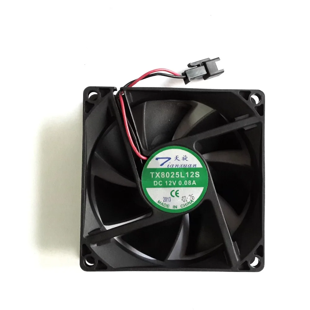 Free Shipping New Original TX8025L12S 12V 0 08A 8CM 80x80x25mm Quiet Free Shipping New Original TX8025L12S 12V 0 08A 8CM 80x80x25mm Quiet