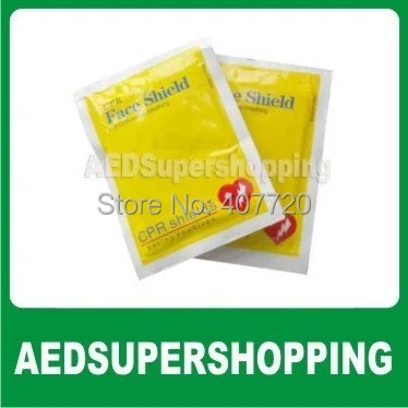 

CPR Face Shield CPR Barrier Face Shield with yellow Foil Pack,ADC Adsafe Face Shield, Foil Pack,trousse de premiers RCP