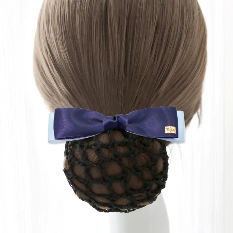 

Korean Solid Bow Hairpins Headdress Net Bun Snood Bank Hotel Nurse Staff Hairnet Pocket for Women Jewelry Hair Clips Accessories