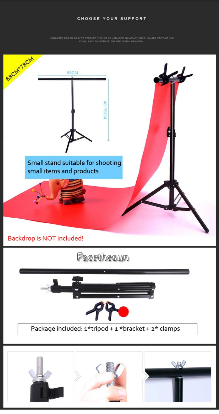 Photography background backdrops holder stand 8