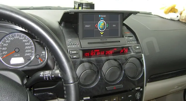 Top Car DVD GPS Player for old Mazda 6 from 2003-2008  with  GPS BT DVD USB SD automatic cover function free map+free shipping 5