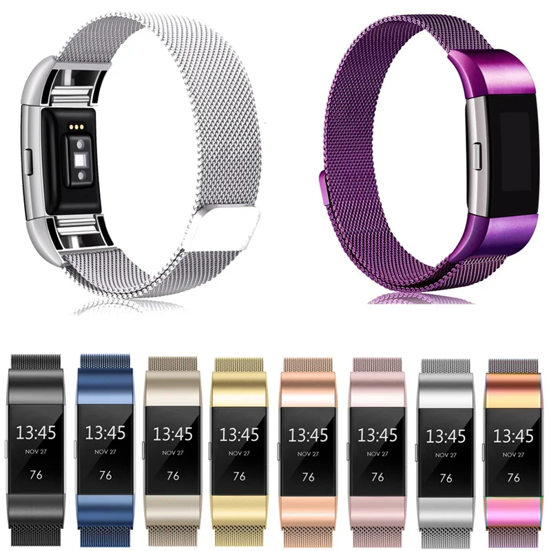 Для Fitbit Charge 2 3 ремешок металлический ремешок Безвинтовой Stainlessn магнитный браслет ремешок для Fitbit Charge2 3 сменные браслеты