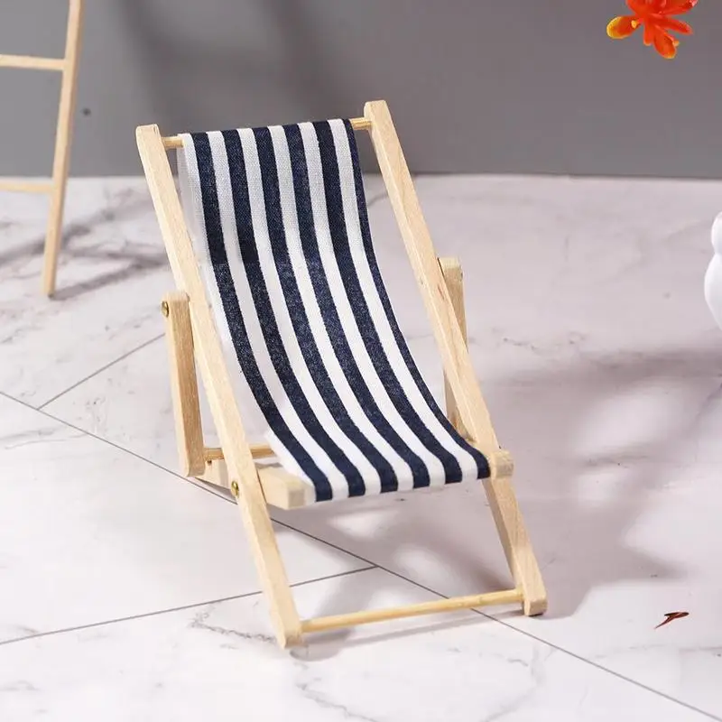 1/12 Wooden Striped Lounge Chair for Dollhouse Miniature Furniture Folding Stripe Deck Beach Chair Kids Girls Toy Christmas Gift 1/12 Wooden Striped Lounge Chair for Dollhouse Miniature Furniture Folding Stripe Deck Beach Chair Kids Girls Toy Christmas Gift