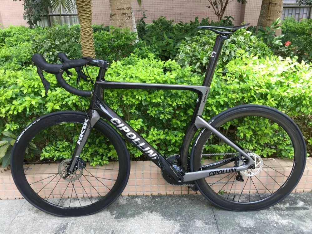 Дисковый тормоз Cipollini NK1K углеродный дорожный велосипед в комплекте с