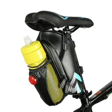 ROSWHEEL Bicycle Saddle Bag Outdoor Cycling Mountain Bike Back Rainproof Seat Tail Pouch Maintenance Tool Bags with taillight