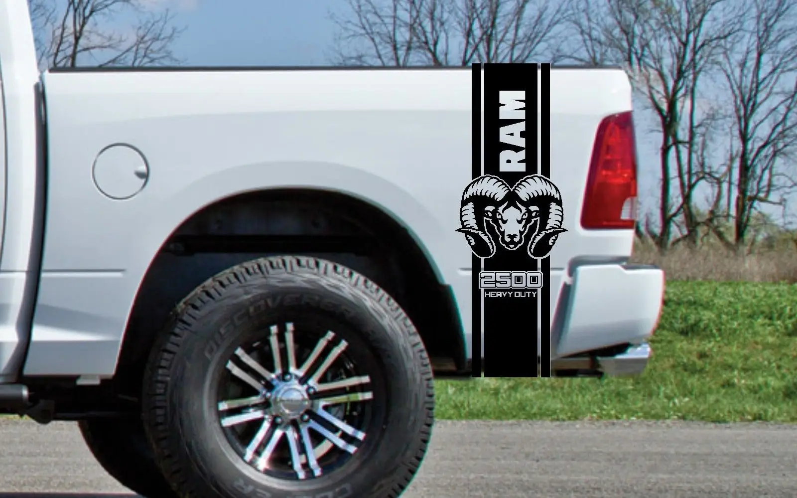 Car Styling for 2X DODGE BED FENDER DECALS RAM HEMI 3500 ...
