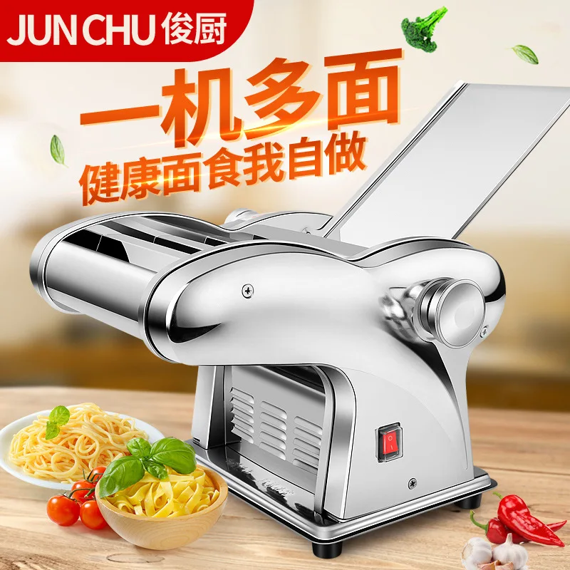 

Kitchen Helper Household Pasta Noodle Maker Stainless Steel Small Electric Full Automatic Noodle Cutting Machine One Knife