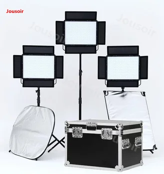 

FalconEyes Panel LED Photographic lamp camera live lighting movie film and TV lamp LP-2805TD three lamp set 3000-8000K CD15 T06