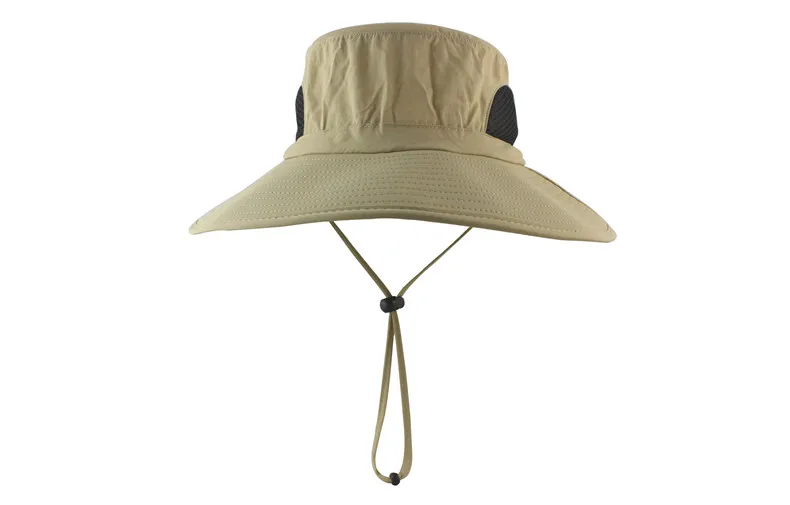 Мужская и женская Солнцезащитная Водонепроницаемая шапка, складывающаяся дышащая Панама для пеших прогулок, рыбалки, сафари, пляжа, УФ-защита, Панама
