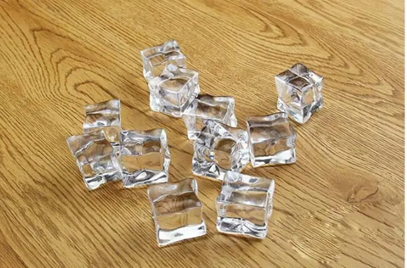 50 шт. Свадебная вечеринка дисплей искусственные кубики льда из акрила кристально чистые украшения