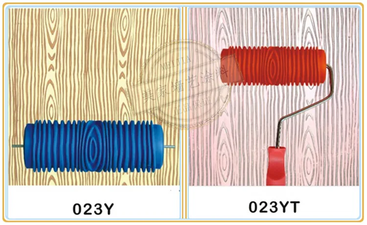 " резиновый Деревянный Цветочный узор DIY краска ролик рукав декоративная текстура ролик с ручкой